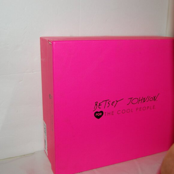 7.5❤️Betsey Johnson Suede Oiled Leather Over the Knee High Heels Platform BOOTS - Picture 3 of 12